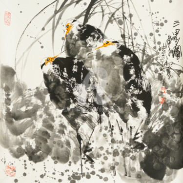Three Herons 三思图 （No.1900202954)