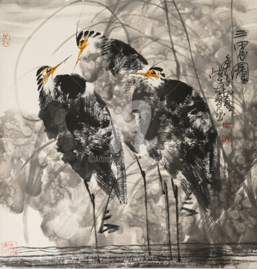 Three Herons 三思图 （No.1901202094)
