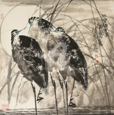 Three Herons 三思图 （No.1901202095)
