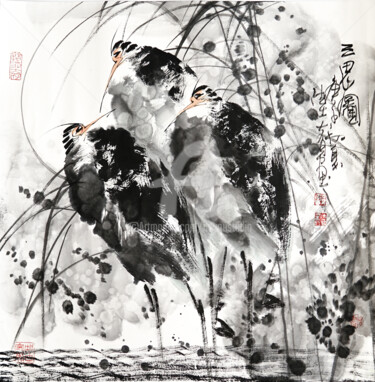 Three Herons 三思图 （No.1901202413)