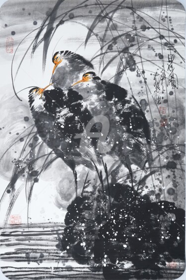 Three Herons 三思图 （No.1901202655)