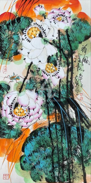 Wind through the lotus pond 荷风清露（No.1877202583)