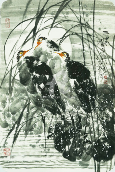 Three Herons 三思图 （No.1901202842)