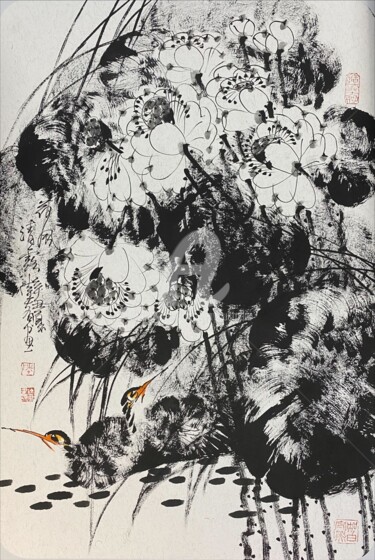 Wind through the lotus pond 荷风清露 （No.1688202052)