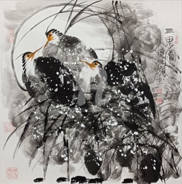 Three Herons 三思图 （No.1690202271)