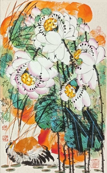Beautiful rhythm in the lotus pond 荷韵 （No.1690202327)