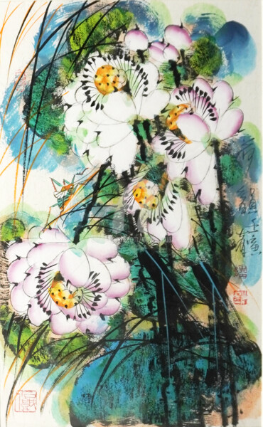 Beautiful rhythm in the lotus pond 荷韵 （No.F18BK24066)